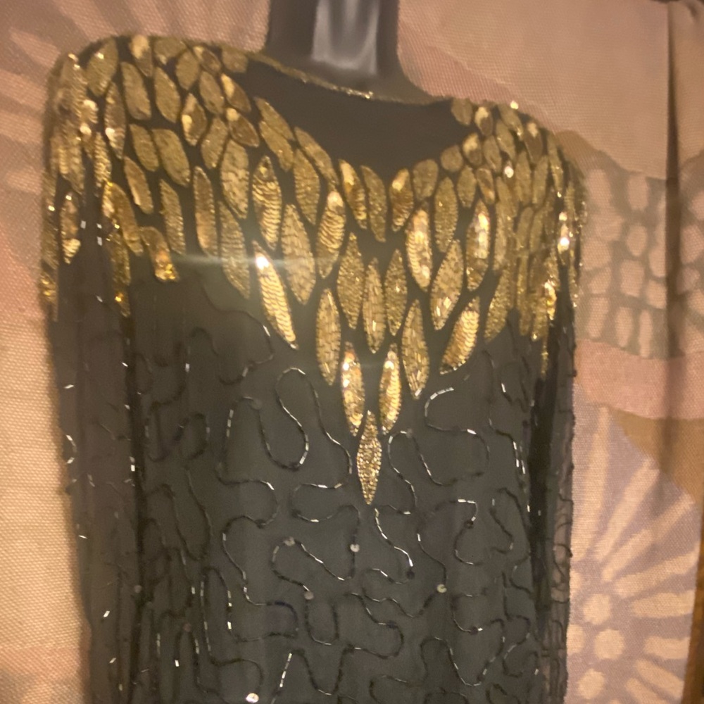 Vintage Stenay Beaded Sequin Dress
